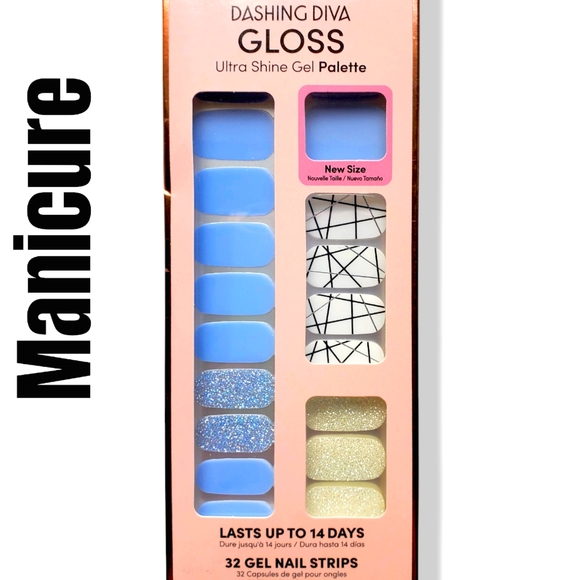 Dashing Diva French Pedicure and Manicure Gel Strips Ultra Shine 14 Day Wear - Picture 3 of 6